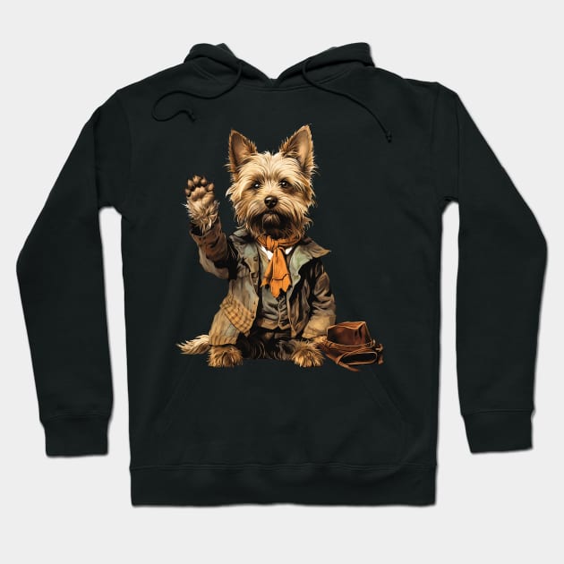 Cairn Terrier 6 Hoodie by SteadyRolling